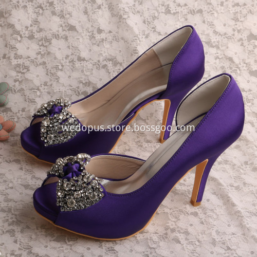 Wedopus Best Wedding Shoes with Crystals
